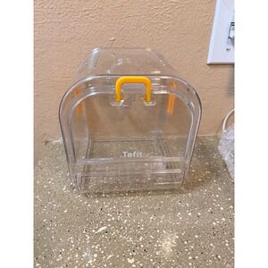 Tafit Clear Portable Small Animal Travel Carrier Cage with Handle Ventilation